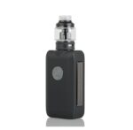 Black Vape Mod with a Translucent Tank on Top Standing Upright on a White Background - Australia E-cigarette Store