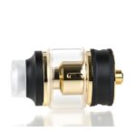 Gold and Black Vape Tank with Glass Chamber and Threaded Connection for a Vaping Device - Australia E-cigarette Store
