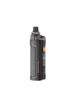 Black and Gray Vape Mod with Textured Grip and Orange Accents Showing an 80w Display on the Screen - Australia E-cigarette Store