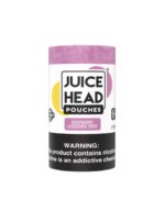 Juice Head Pouches Raspberry Lemonade Mint Vape Pouch Packaging with a Black Nicotine Warning Band at the Bottom - Australia E-cigarette Store