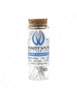 Small Glass Vial with a Cork Stopper Containing Vape Coils Labeled Vandyvape full Steam Ahead with mtl Fused Clapton Text on the Label - Australia E-cigarette Store
