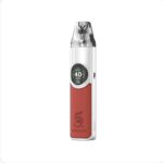White and Red Vape Mod with a Round Display and Top Mouthpiece Showing Boost 40 Status - Australia E-cigarette Store