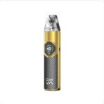 Gold Vape Pen with Carbonfiber Grip and a Round Display Showing 40w Power - Australia E-cigarette Store