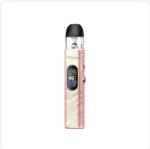 Pink Marbled Pod Vape with Black Mouthpiece and Digital Display Showing 40w - Australia E-cigarette Store