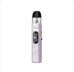 Pink Marbled Pod Vape with Black Mouthpiece and Circular Display Showing 40w and Wattage Info on Screen - Australia E-cigarette Store