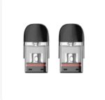 Two Identical Transparent Vape Pods with Black Mouthpieces Shown Side by Side on a White Background Front-facing View for Product Comparison - Australia E-cigarette Store