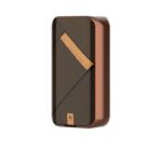 Orange External Solid-state Drive with a Carbon-fiber Pattern and Diagonal Stripe Design on a White Background Standing Upright - Australia E-cigarette Store