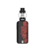 Compact Vape Mod with a Clear Tank Mounted on Top Black Accents and a Red-black Panel on the Front - Australia E-cigarette Store