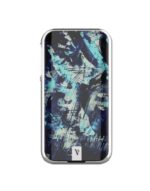 Smartphone with a Silver Frame and a Blue Abstract Graffiti-style Screen Design - Australia E-cigarette Store