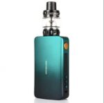 Teal Vaporesso Vape Mod with a Clear Tank on Top and a Textured Finish - Australia E-cigarette Store