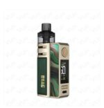 Gold-and-green Box Mod Vape with a Black Mouthpiece and a 50w Display on the Side - Australia E-cigarette Store