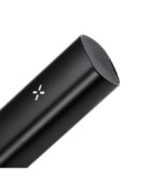 Close-up of a Matte Black Cylindrical Device with a Small White Plus-shaped Logo on Its Surface - Australia E-cigarette Store