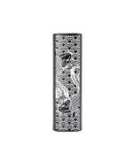Tall Black Vape Mod with a White Wave-and-dragon Pattern Running Along the Body Decorative and Intricate - Australia E-cigarette Store