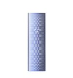 Blue Cylindrical Bottle with a White X Logo and a Checkered Pattern Along Its Surface - Australia E-cigarette Store