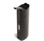 Black Vape Mod with a Curved Mouthpiece and Usb-c Port Shown in Side View on a White Background - Australia E-cigarette Store