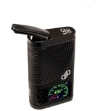Black Electronic Lighter with a Ribbed Curved Body and a Small Display Showing 430°f at the Bottom Right Edge of the Lighter - Australia E-cigarette Store