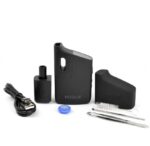 Rogue Vape Starter Kit with a Black Pod Device Usb Charger Spare Pod Blue Ring Cap Cleaning Brush and Tools on a White Background - Australia E-cigarette Store
