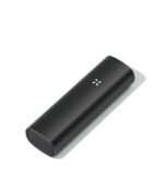 Black Portable Power Bank with Rounded Ends on a White Background diagonal Orientation - Australia E-cigarette Store