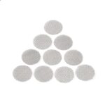 Triangle Stack of Round Textured White Discs on a White Background Arranged Like a Pyramid - Australia E-cigarette Store