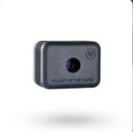 Dark Gray Rectangular Vape Accessory with a Central Threaded Hole and Embossed planet of the Vapes Text - Australia E-cigarette Store