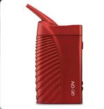 Red Cfv Portable Vape Device with a Ridged Grip and Angled Mouthpiece at the Top Logo Visible on the Side - Australia E-cigarette Store