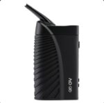 Black Handheld Device with a Flip-up Lid and a Textured Ribbed Grip on the Side Features a Cfv Logo on the Lower Panel - Australia E-cigarette Store