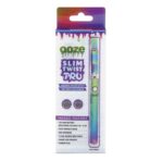 Colorful Slim Twist Pro Vape Pen in Rainbow Packaging Shown with Two Coil Accessories and Feature List on the Box - Australia E-cigarette Store