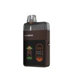 Brown Vaporesso Pod Vape Device with a Clear Top Mouthpiece and Dark Display Panel on the Front - Australia E-cigarette Store