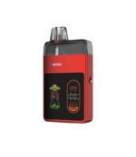 Red Vaporesso Pod Vape with a Black Display Showing a Ufo Icon and a Circular Power Indicator Labeled Pwr - Australia E-cigarette Store