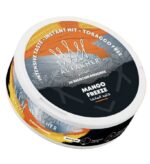 Al Fakher Mango Freeze Nicotine Pouches Tin with Orangeblack Label and Arabic Text 20 Pouches - Australia E-cigarette Store