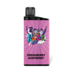 Pink Vape Device with a Cartoon Logo and the Flavor Label strawberry Raspberry - Australia E-cigarette Store